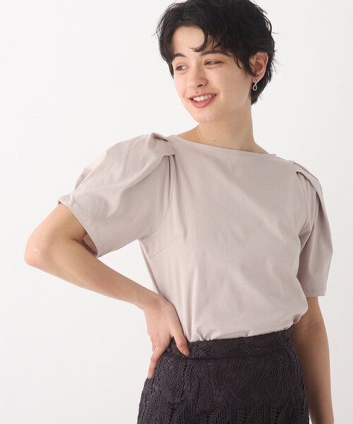 index(インデックス)の「◆SILKYSUPIMA オーバータックトップス【WEB限定カラー・サイズ】(Tシャツ/カットソー・レディース・ライトグレー/ブルー/ガンメタ/ホワイト系/ネイビー系5・40/38/42/36)」の3枚目の写真