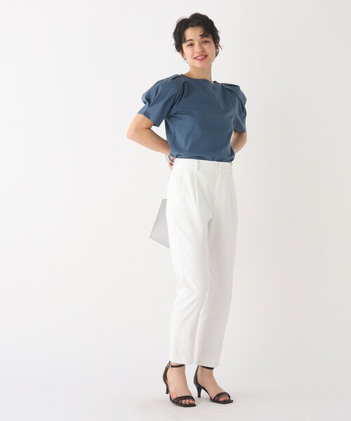 index(インデックス)の「◆SILKYSUPIMA オーバータックトップス【WEB限定カラー・サイズ】(Tシャツ/カットソー・レディース・ライトグレー/ブルー/ガンメタ/ホワイト系/ネイビー系5・40/38/42/36)」の21枚目の写真