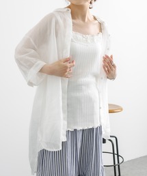 PUAL CE CIN | 【Du noir】ラミーリネン チュニックブラウス(シャツ/ブラウス)