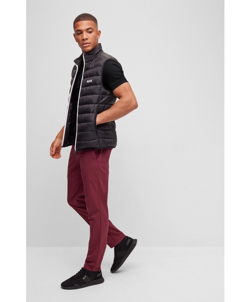 ヒューゴボス デコラティブリフレクターライン ストレッチコットン  