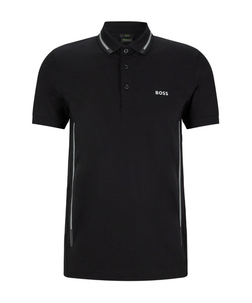 ヒューゴボス デコラティブリフレクターライン ストレッチコットン  