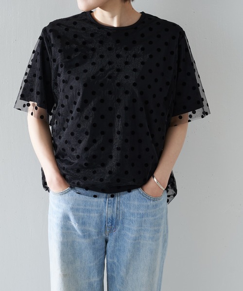 BEARDSLEY（ビアズリー）の「ドットチュール重ねTシャツ（T