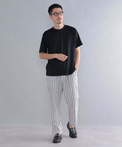 SHIPS（シップス）の「SHIPS:〈ウォッシャブル〉テックウール クルーネック Tシャツ（Tシャツ/カットソー・メンズ・ネイビー/ブラック/グレー・SMALL/LARGE/MEDIUM/X-LARGE）」の17枚目の写真