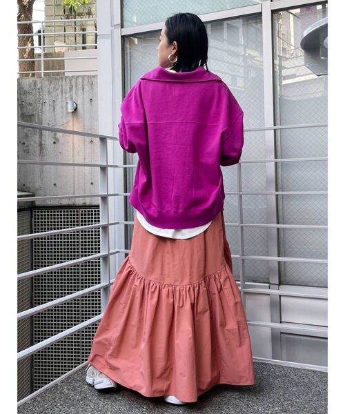 Ungrid（アングリッド）の「ジップロゴ刺繍スウェット（スウェット・レディース・ライトグレー/ターコイズブルー/パープル・FREE）」の14枚目の写真