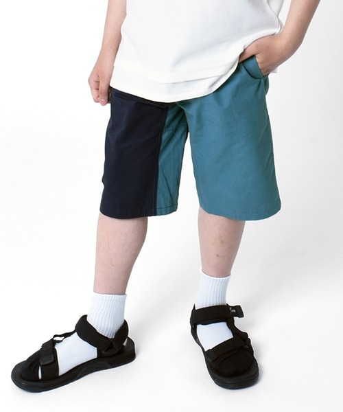 GLAZOS（グラソス）の「ツイル・ベルトデザインハーフパンツ【セットアップ対応】（その他パンツ・キッズ・ベージュ/ブラック/カーキ/マスタード/ブルー/マルチ・150cm/130cm/160cm/170cm/140cm）」の6枚目の写真