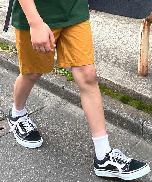 GLAZOS（グラソス）の「ツイル・ベルトデザインハーフパンツ【セットアップ対応】（その他パンツ・キッズ・ベージュ/ブラック/カーキ/マスタード/ブルー/マルチ・150cm/130cm/160cm/170cm/140cm）」の5枚目の写真