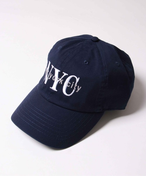 newhattan(ニューハッタン)の「【newhattan/ニューハッタン】NYC刺繍ロゴ ベースボールキャップ(キャップ・メンズ・ネイビー/パープル/グリーン/オフホワイト/オレンジ/チャコールグレー/ブラック・フリ-)」の9枚目の写真
