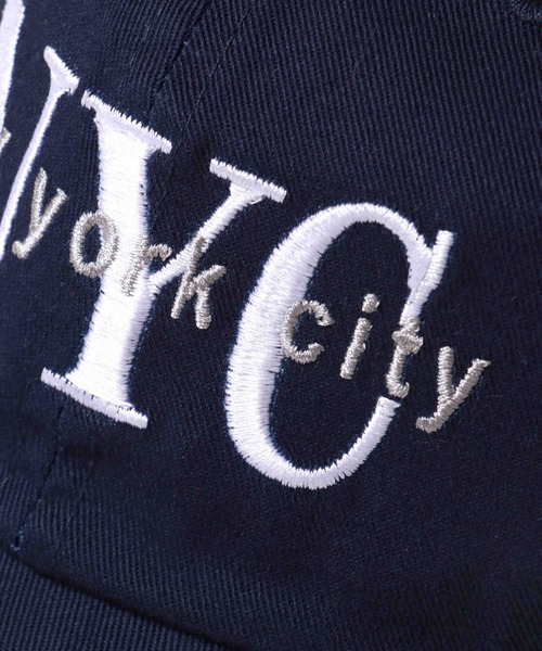 newhattan(ニューハッタン)の「【newhattan/ニューハッタン】NYC刺繍ロゴ ベースボールキャップ(キャップ・メンズ・ネイビー/パープル/グリーン/オフホワイト/オレンジ/チャコールグレー/ブラック・フリ-)」の10枚目の写真