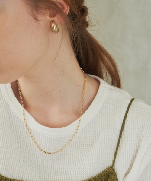 hinari（ヒナリ）の「マンテルチェーンネックレス（ネックレス・レディース・シルバー/ゴールド・FREE）」の5枚目の写真