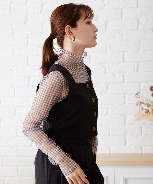 acro(アクロ)の「ビスチェとワイドパンツのセットアップ/AC1448(セットアップ・レディース・ブラック/ベージュ・フリ-)」の18枚目の写真