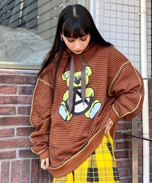 Candy Stripper | ANARCHY BEAR BORDER フーディー(パーカー)