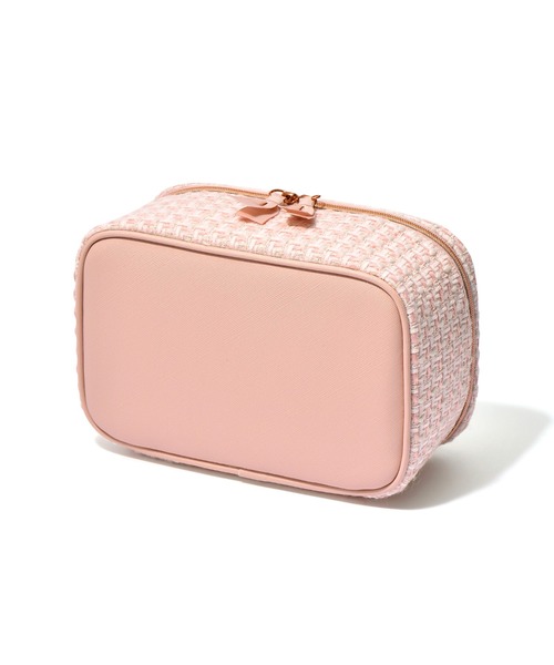 ツイード バニティポーチ S ピンク（ポーチ）｜Francfranc（フラン