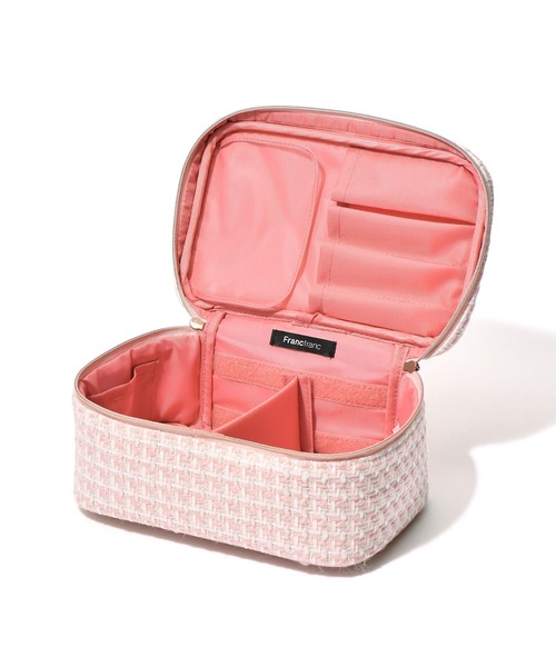 ツイード バニティポーチ S ピンク（ポーチ）｜Francfranc（フラン