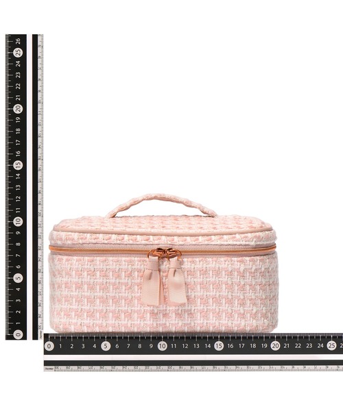ツイード バニティポーチ S ピンク（ポーチ）｜Francfranc（フラン