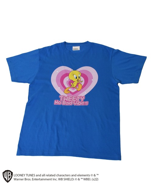 4GEEKS BY SPIRALGIRL（フォーギークスバイスパイラルガール）の「【Looney Tunes/トゥイーティー】80thアニバーサリーTシャツ（Tシャツ/カットソー・レディース・ブルー・FREE）」の7枚目の写真