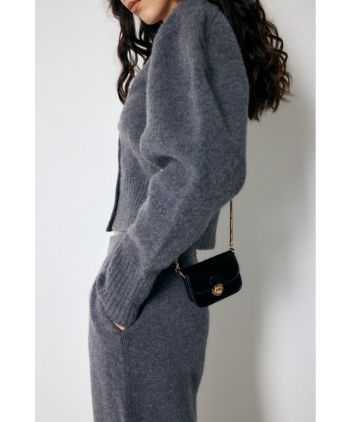 MOUSSY（マウジー）の「SNAKE CHAIN FLAP MINI バッグ（ショルダーバッグ・レディース・ゴールド/ブラック・FREE）」の2枚目の写真