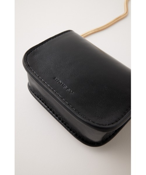 MOUSSY（マウジー）の「SNAKE CHAIN FLAP MINI バッグ（ショルダーバッグ・レディース・ゴールド/ブラック・FREE）」の8枚目の写真