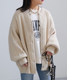 ap retro | 2022/AW モヘアタッチボリュームスリーブカーディガン(カーディガン/ボレロ)