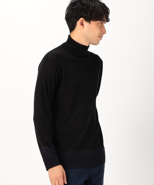 COMME CA ISM（コムサイズム）の「タートルネック ニット（ニット/セーター・メンズ・ブルー/グリーン/ブラック/ベージュ・MEDIUM/LARGE）」の6枚目の写真