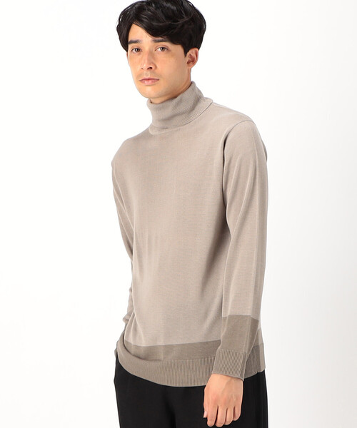COMME CA ISM（コムサイズム）の「タートルネック ニット（ニット/セーター・メンズ・ブルー/グリーン/ブラック/ベージュ・MEDIUM/LARGE）」の8枚目の写真