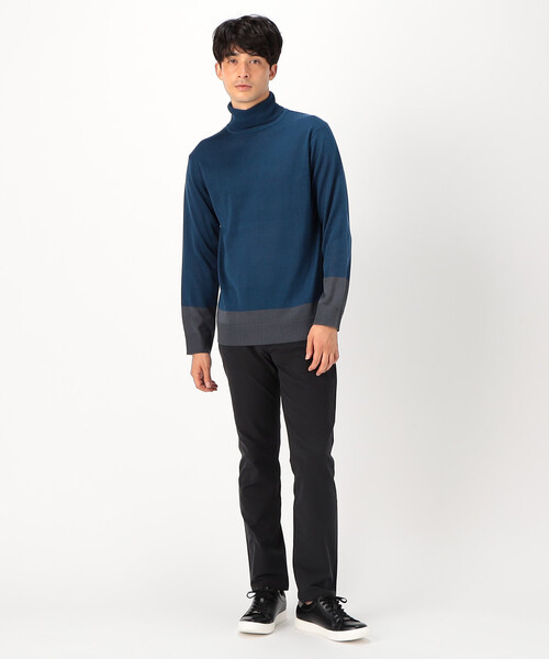 COMME CA ISM（コムサイズム）の「タートルネック ニット（ニット/セーター・メンズ・ブルー/グリーン/ブラック/ベージュ・MEDIUM/LARGE）」の11枚目の写真