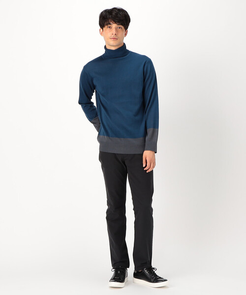 COMME CA ISM（コムサイズム）の「タートルネック ニット（ニット/セーター・メンズ・ブルー/グリーン/ブラック/ベージュ・MEDIUM/LARGE）」の12枚目の写真