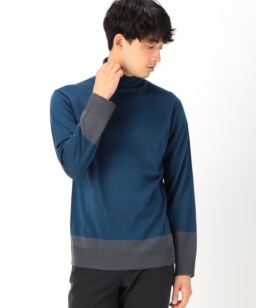 COMME CA ISM（コムサイズム）の「タートルネック ニット（ニット/セーター・メンズ・ブルー/グリーン/ブラック/ベージュ・MEDIUM/LARGE）」の13枚目の写真