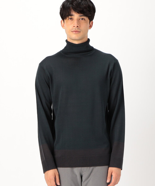 COMME CA ISM（コムサイズム）の「タートルネック ニット（ニット/セーター・メンズ・ブルー/グリーン/ブラック/ベージュ・MEDIUM/LARGE）」の14枚目の写真