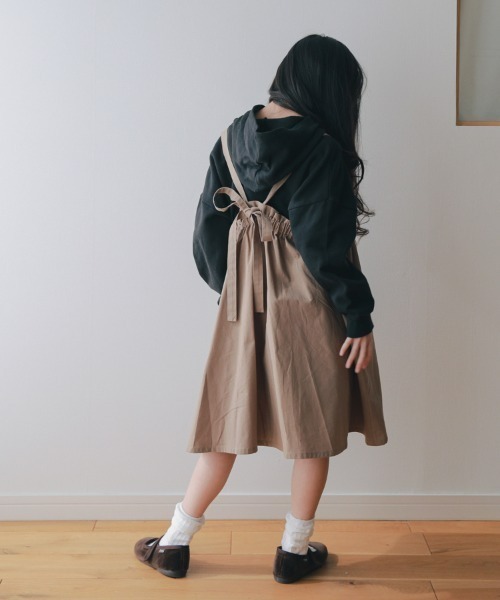 NHT（エヌエイチティー）の「NHT/エヌエイチティー ビッグパーカー（スウェット・キッズ・ベージュ/レッド系その他・110cm/120cm/130cm/140cm/150cm）」の7枚目の写真