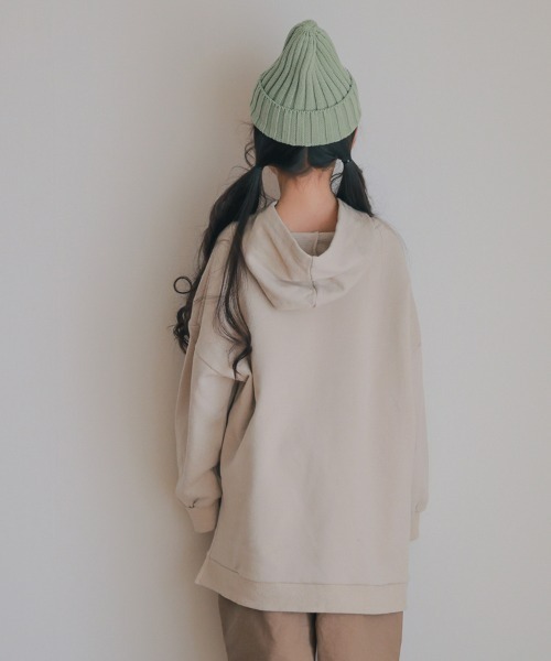 NHT（エヌエイチティー）の「NHT/エヌエイチティー ビッグパーカー（スウェット・キッズ・ベージュ/レッド系その他・110cm/120cm/130cm/140cm/150cm）」の13枚目の写真