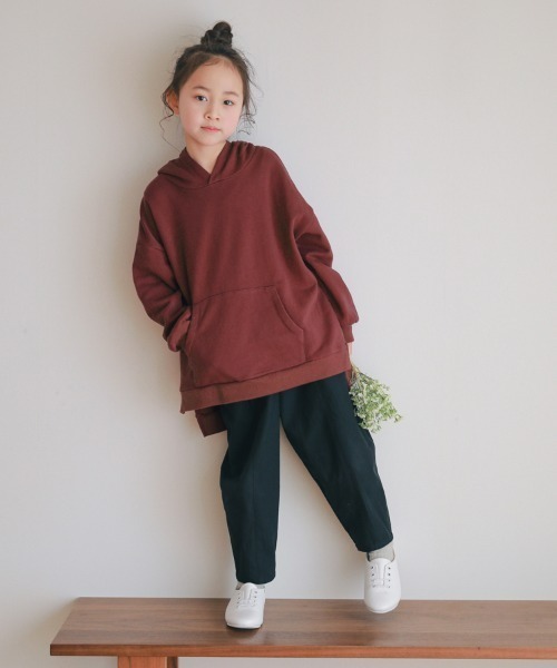 NHT（エヌエイチティー）の「NHT/エヌエイチティー ビッグパーカー（スウェット・キッズ・ベージュ/レッド系その他・110cm/120cm/130cm/140cm/150cm）」の17枚目の写真