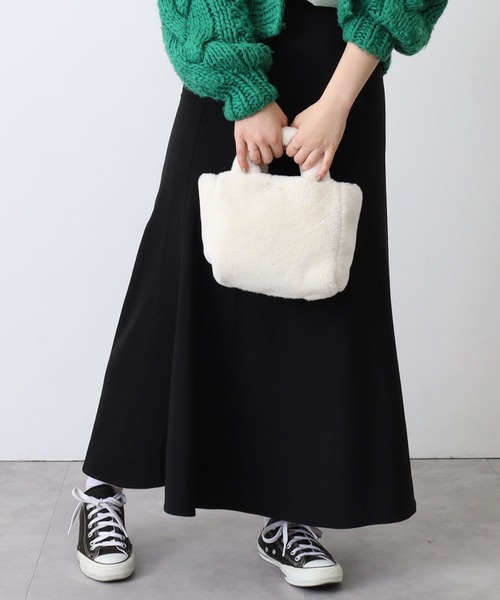 COOCO（クーコ）の「リバーシブルエコファーミニバッグ（ショルダーバッグ・レディース・ブラック/オフホワイト/オレンジ/ブルー・9）」の5枚目の写真