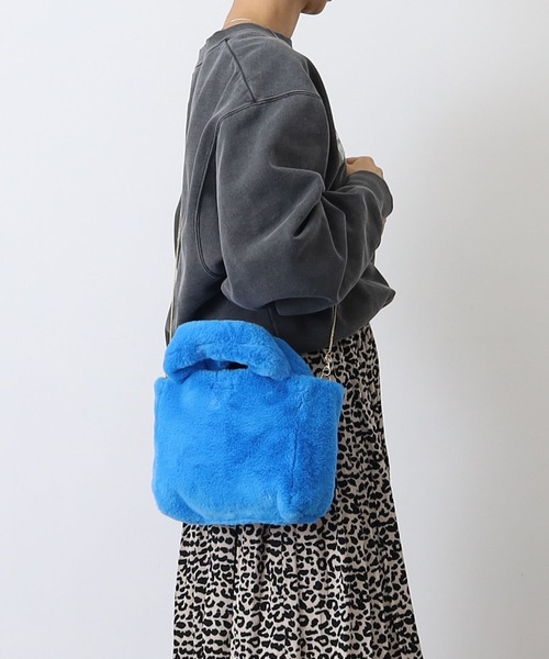 COOCO（クーコ）の「リバーシブルエコファーミニバッグ（ショルダーバッグ・レディース・ブラック/オフホワイト/オレンジ/ブルー・9）」の19枚目の写真