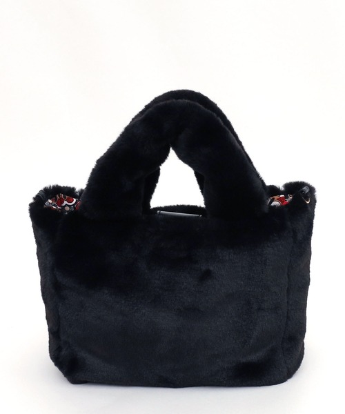 COOCO（クーコ）の「リバーシブルエコファーミニバッグ（ショルダーバッグ・レディース・ブラック/オフホワイト/オレンジ/ブルー・9）」の15枚目の写真