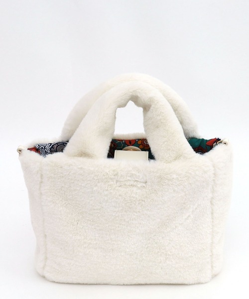 COOCO（クーコ）の「リバーシブルエコファーミニバッグ（ショルダーバッグ・レディース・ブラック/オフホワイト/オレンジ/ブルー・9）」の11枚目の写真