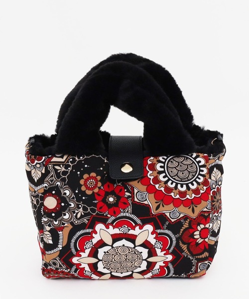 COOCO（クーコ）の「リバーシブルエコファーミニバッグ（ショルダーバッグ・レディース・ブラック/オフホワイト/オレンジ/ブルー・9）」の17枚目の写真