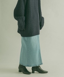 FORK&SPOON | FORK&SPOON　オーガニックコットンデニムストレートスカート(スカート)