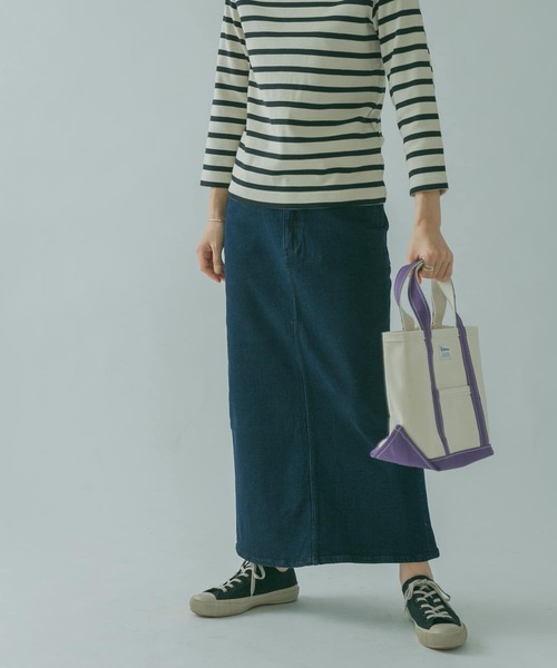 FORK&SPOON（フォークアンドスプーン）の「FORK&SPOON　オーガニックコットンデニムストレートスカート（スカート・レディース・ブルー系その他/ワンウォッシュ・1/2）」の13枚目の写真