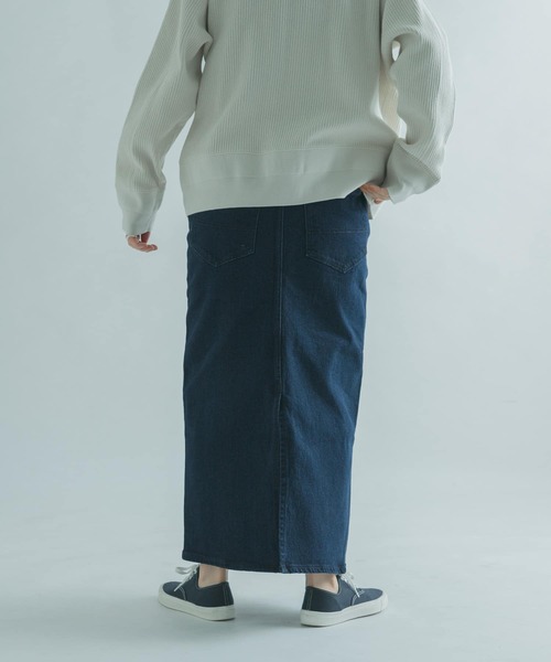 FORK&SPOON（フォークアンドスプーン）の「FORK&SPOON　オーガニックコットンデニムストレートスカート（スカート・レディース・ブルー系その他/ワンウォッシュ・1/2）」の18枚目の写真