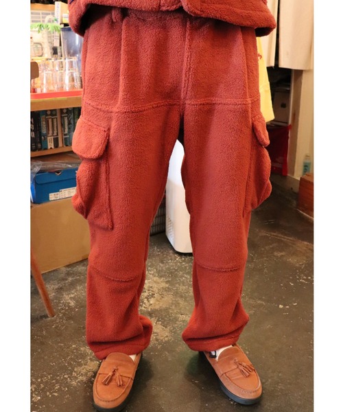 AlexanderLeeChang(アレキサンダーリーチャン)の「AlexanderLeeChang/アレキサンダーリーチャン BLC FLEECE ARMY CARGO PANTS(カーゴパンツ・メンズ・マスタード/ブラック/ブラウン・LARGE/X-LARGE/MEDIUM)」の6枚目の写真