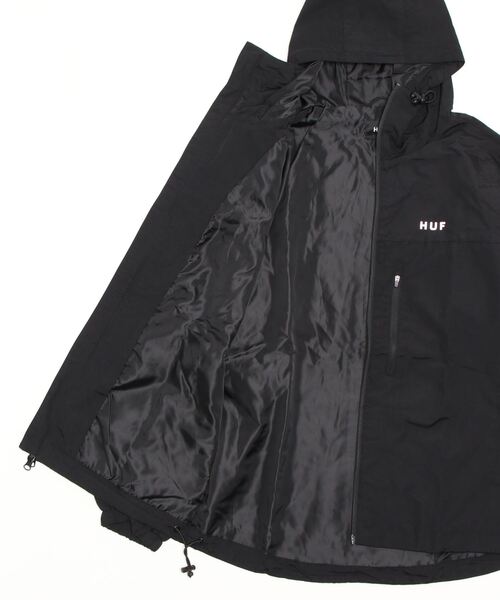 HUF（ハフ）の「HUF ESSENTIALS ZIP STANDARD SHELL JACKET ハフ エッセンシャル ジップ スタンダード シェル マウンテンパーカー（マウンテンパーカー・メンズ・ブラック/ネイビー・SMALL/MEDIUM/LARGE/X-LARGE）」の19枚目の写真
