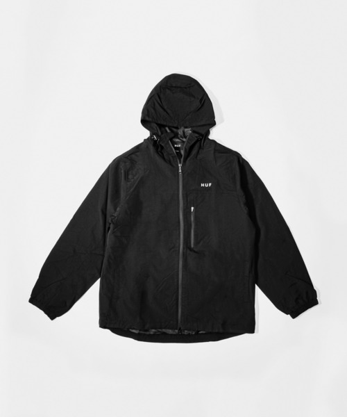 HUF（ハフ）の「HUF ESSENTIALS ZIP STANDARD SHELL JACKET ハフ エッセンシャル ジップ スタンダード シェル マウンテンパーカー（マウンテンパーカー・メンズ・ブラック/ネイビー・SMALL/MEDIUM/LARGE/X-LARGE）」の8枚目の写真