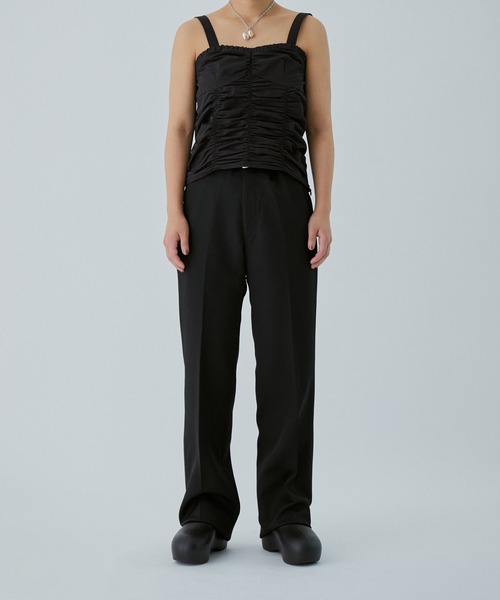 M TO R（ムウトアール）の「［TOPS］VTG GATHER CAMISOLE（キャミソール・レディース・ブラック・38/36）」の11枚目の写真