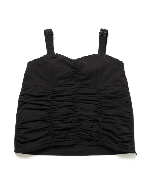 M TO R（ムウトアール）の「［TOPS］VTG GATHER CAMISOLE（キャミソール・レディース・ブラック・38/36）」の6枚目の写真