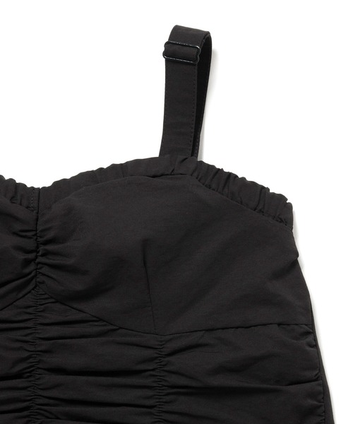 M TO R（ムウトアール）の「［TOPS］VTG GATHER CAMISOLE（キャミソール・レディース・ブラック・38/36）」の5枚目の写真