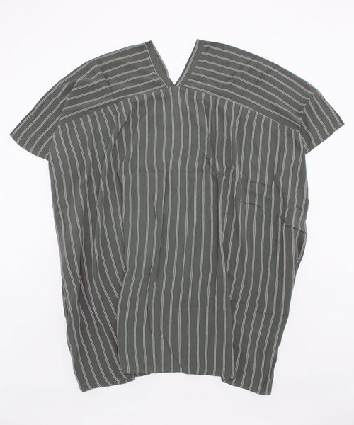 KATHARINE ROSS（キャサリンロス）の「【KATHARINE ROSS】クレープテントシルエットチュニック（チュニック・レディース・カーキ/チャコールグレー/ホワイト・MEDIUM）」の4枚目の写真