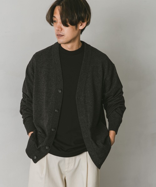 URBAN RESEARCH DOORS（アーバンリサーチドアーズ）の「インディゴライクニットカーディガン（カーディガン/ボレロ・メンズ・ブラック/ブルー/ネイビー・MEDIUM/LARGE）」の13枚目の写真