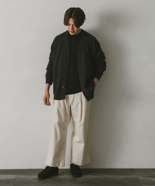 URBAN RESEARCH DOORS（アーバンリサーチドアーズ）の「インディゴライクニットカーディガン（カーディガン/ボレロ・メンズ・ブラック/ブルー/ネイビー・MEDIUM/LARGE）」の14枚目の写真