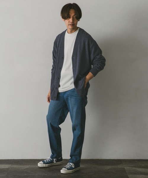 URBAN RESEARCH DOORS（アーバンリサーチドアーズ）の「インディゴライクニットカーディガン（カーディガン/ボレロ・メンズ・ブラック/ブルー/ネイビー・MEDIUM/LARGE）」の16枚目の写真