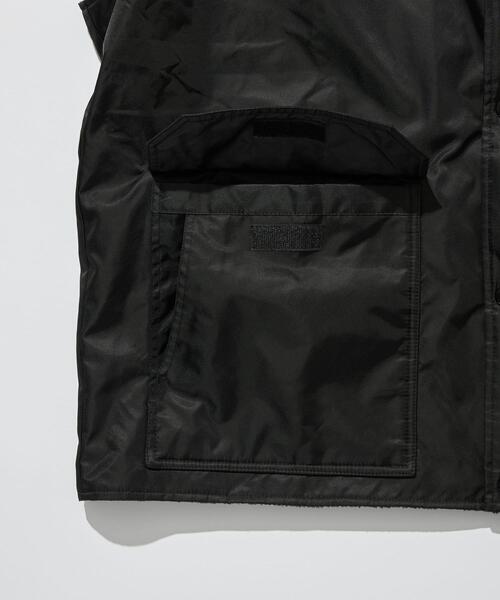 green label relaxing（グリーンレーベルリラクシング）の「【WEB限定】＜GLR or＞ 2way スタンド リバーシブル ベスト -ユニセックス-（ベスト・メンズ・ブラック/オリーブ・S/M/L）」の22枚目の写真